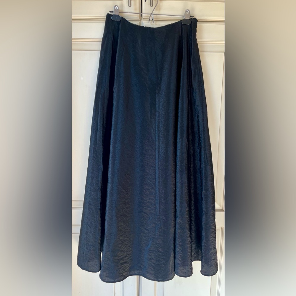 EUC Ralph Lauren A-Line Maxi Skirt Black. Sz 6 tartan label. Y2K